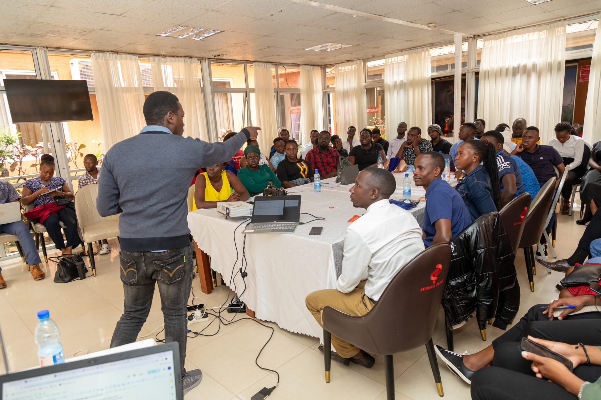 Digital Skills Training session in Uganda